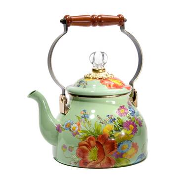 The pioneer woman flower garden 2.3 2024 qt tea kettle